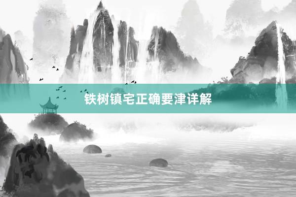 铁树镇宅正确要津详解